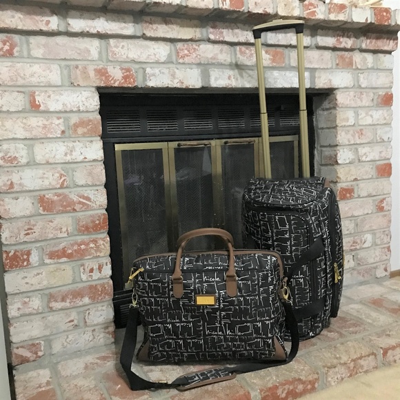 nicole miller wheeled duffel